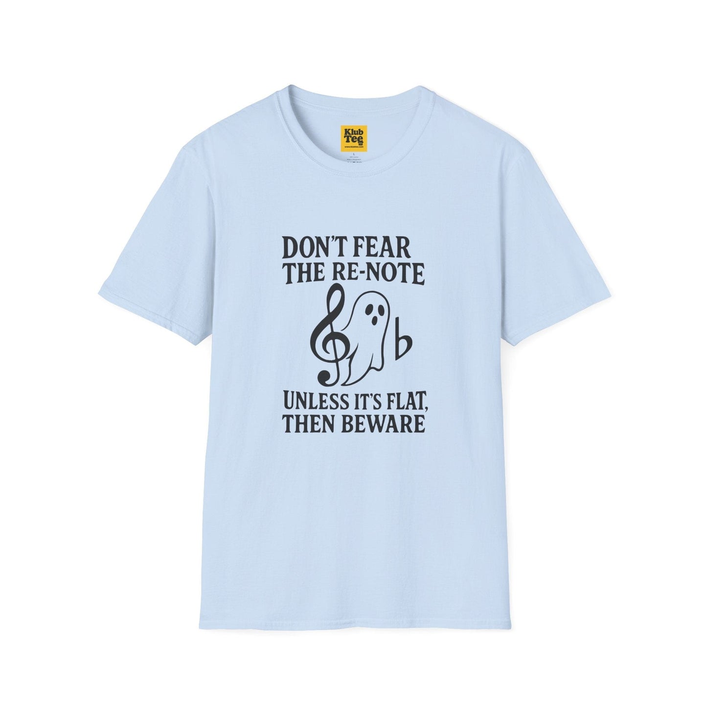 Ghost Note Music Humour T-Shirt - Funny Halloween Tee