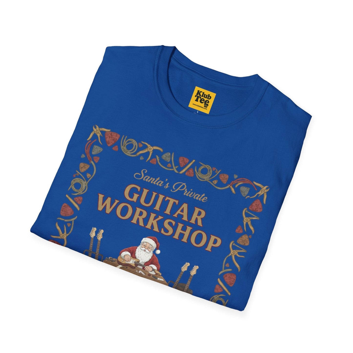 Santa's Guitar Workshop T-Shirt - Christmas Music
