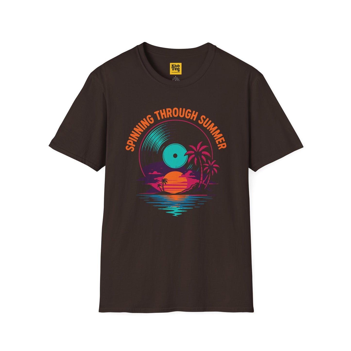 Spinning Through Summer T-Shirt - Vinyl Tropical