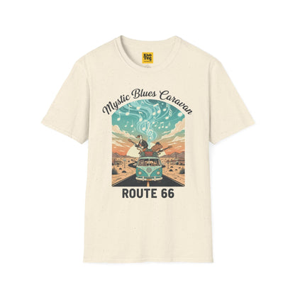 Mystic Blues Caravan Route 66 T-Shirt - Vintage Travel
