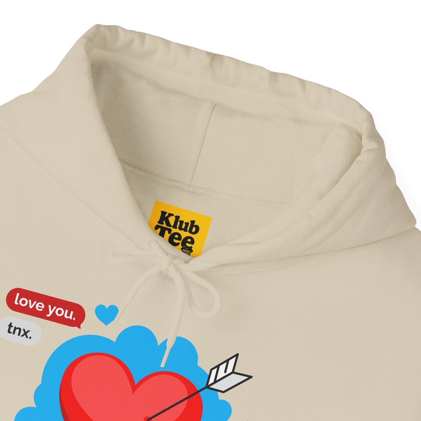 Love You Heart Hoodie - Gift for your love