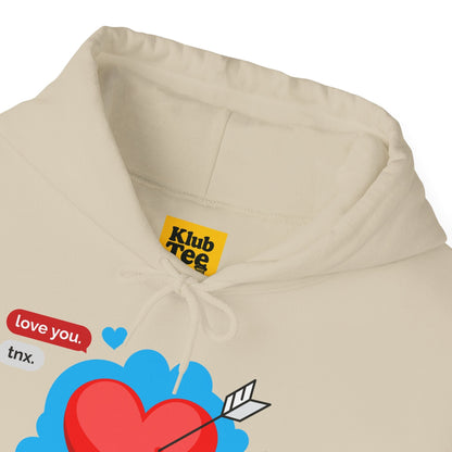 Love You Heart Hoodie - Gift for your love