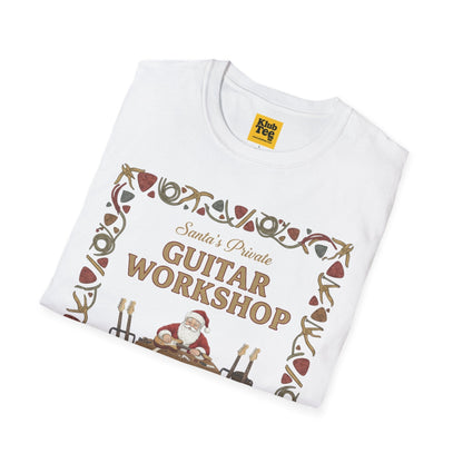 Santa's Guitar Workshop T-Shirt - Christmas Music