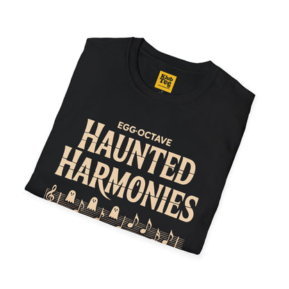 Haunted Harmonies Halloween T-Shirt - Spooky Music
