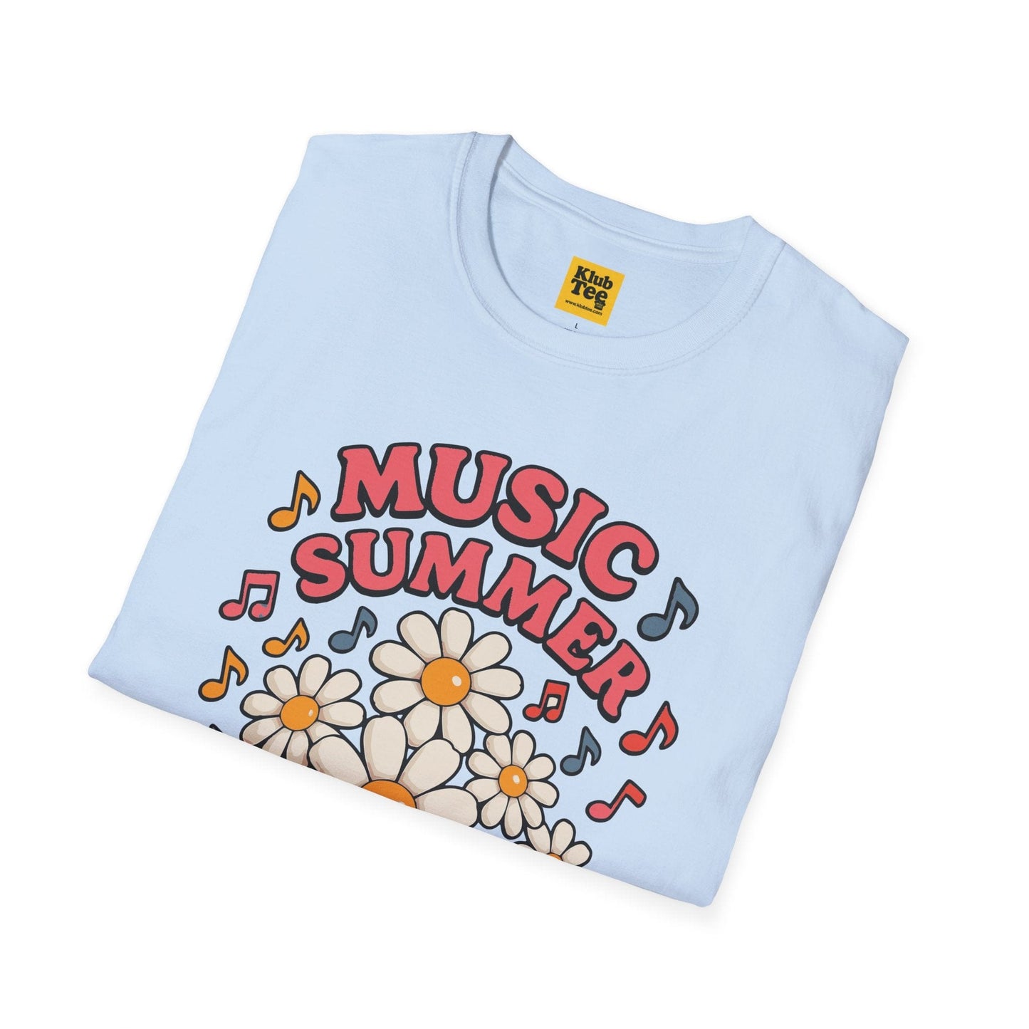 Summer Floral Music T-Shirt - Seasonal Design