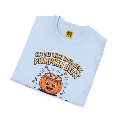 Pumpkin Beat Halloween T-Shirt - Funny Music Tee