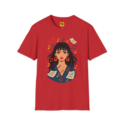Music Notes & Sheets T-Shirt - Artistic Design