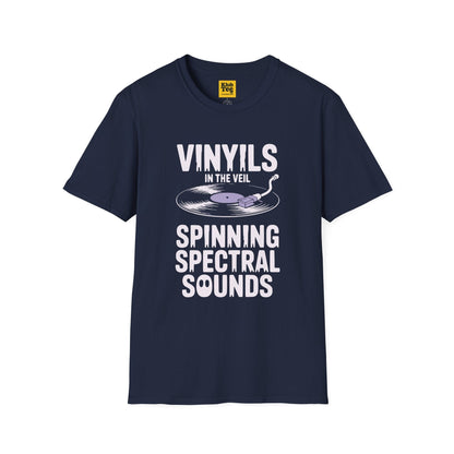 Vinyl Vibes Halloween T-Shirt - Vintage Music Style