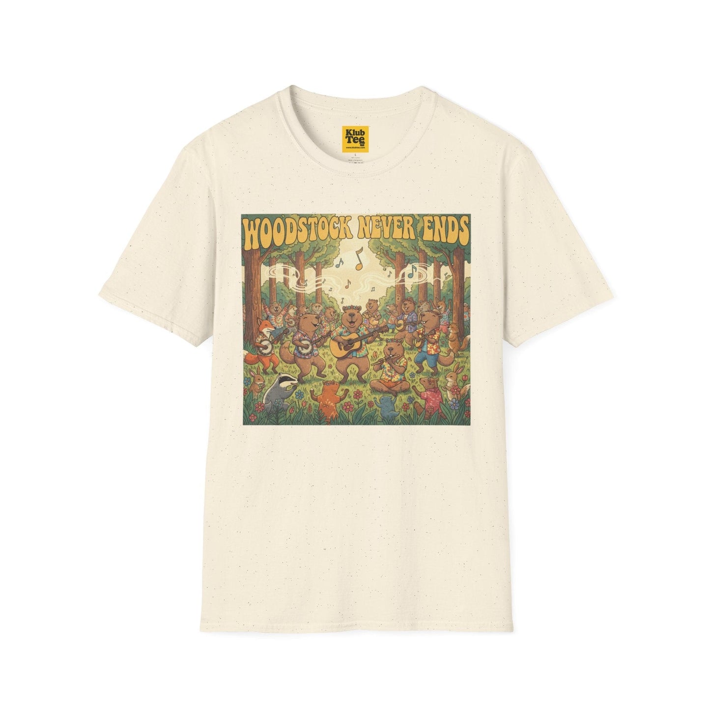 Woodstock Never Ends T-Shirt - Retro Peace Festival