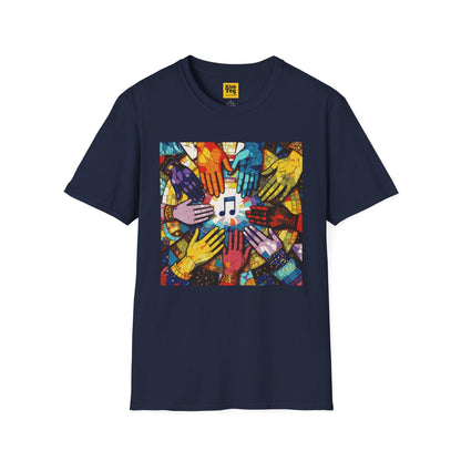 Colourful Hands Music T-Shirt - Unity Design
